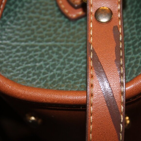 Dooney & Bourke Forest Green and Tan Crossbody Bag - Picture 10 of 10